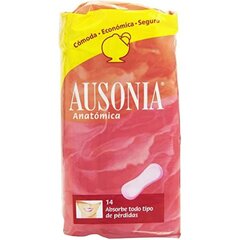 Anatomiset pehmusteet Ausonia 9 kpl. hinta ja tiedot | Tamponit ja terveyssiteet | hobbyhall.fi