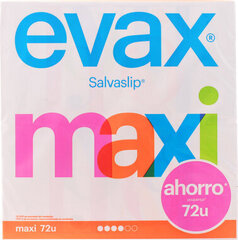 Pehmusteet Evax Salva Slip Maxi Pantyliners, 72 kpl. hinta ja tiedot | Tamponit ja terveyssiteet | hobbyhall.fi