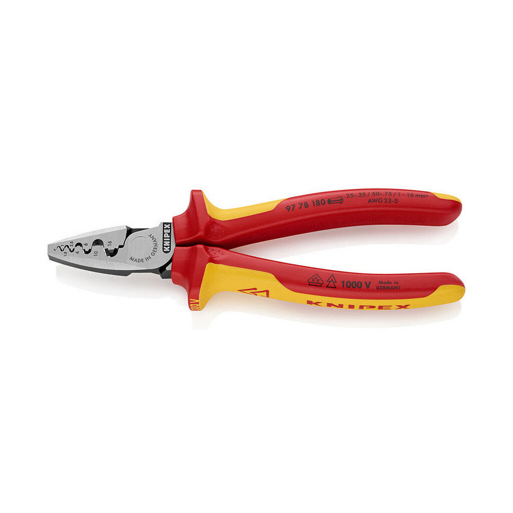 Pihdit Knipex, 54 x 28 x 180 mm hinta ja tiedot | Käsityökalut | hobbyhall.fi