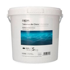 Kloori 5 osaa tabletti 5 kg EDM 81700 hinta ja tiedot | Uima-altaan puhdistustuotteet | hobbyhall.fi