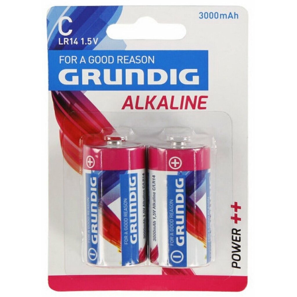 Alkaliparistot LR14 C Grundig, 2 kpl x 24 kpl. paketti hinta ja tiedot | Paristot | hobbyhall.fi