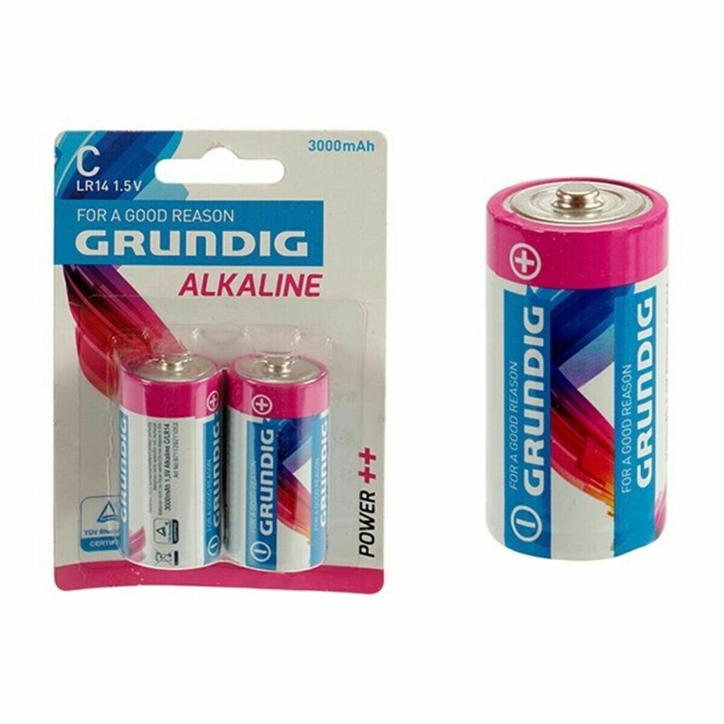 Alkaliparistot LR14 C Grundig, 2 kpl x 24 kpl. paketti hinta ja tiedot | Paristot | hobbyhall.fi