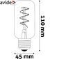 Avide LED-lamppu 4,5W E27 T45 Soft Filament hinta ja tiedot | Lamput | hobbyhall.fi