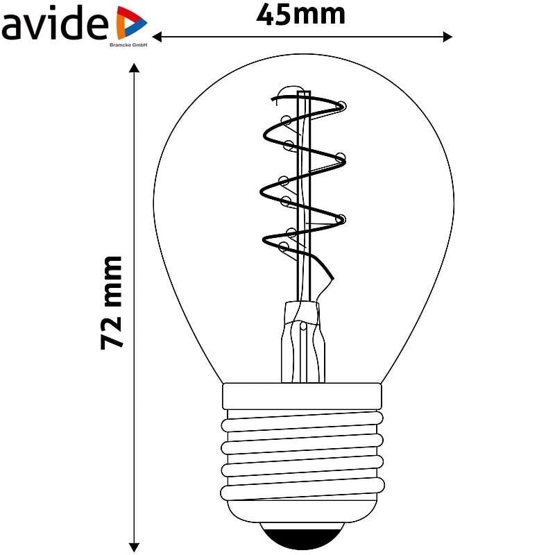Avide LED-lamppu 3W E27 Soft Filament hinta ja tiedot | Lamput | hobbyhall.fi
