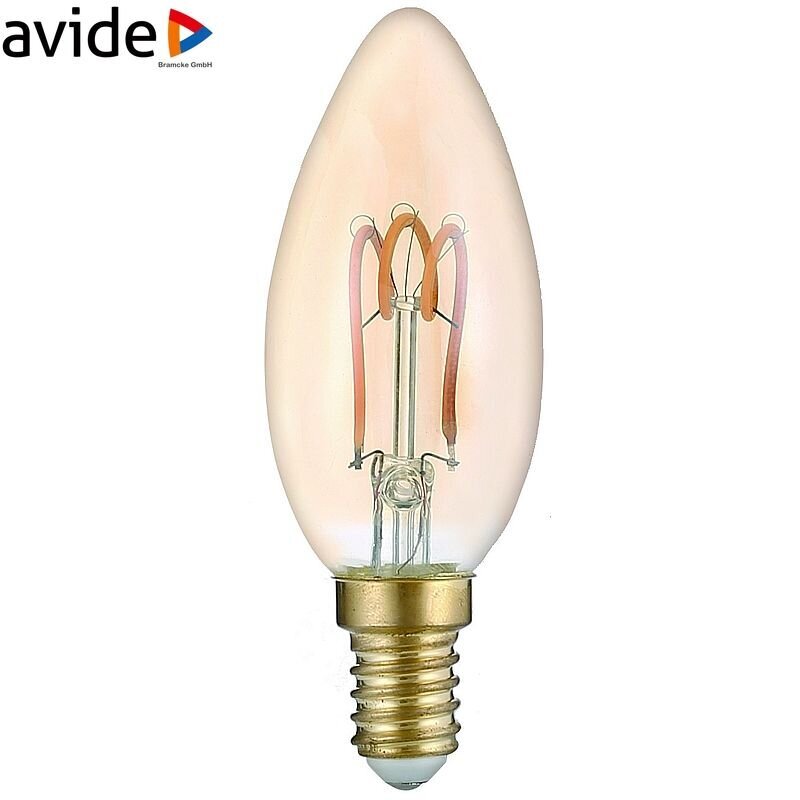 Avide LED-lamppu 3W E14 Soft Filament hinta ja tiedot | Lamput | hobbyhall.fi