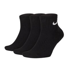 Miesten urheilusukat Nike Everyday Cushion Ankle M SX7667 010, 3 paria, musta hinta ja tiedot | Miesten sukat | hobbyhall.fi