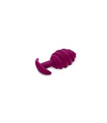 Ribbed anaalitulppa Gvibe Gplug Twist 2 Sweet Raspberry, vaaleanpunainen hinta ja tiedot | Anaalilelut | hobbyhall.fi