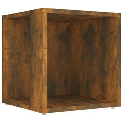 vidaXL Sivupöytä savutammi 33x33x34,5 cm tekninen puu kaina ir informacija | Sohvapöydät | hobbyhall.fi