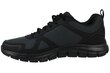 Track skechers miehet black 52630bbk hinta ja tiedot | Miesten urheilu- ja vapaa-ajan kengät | hobbyhall.fi