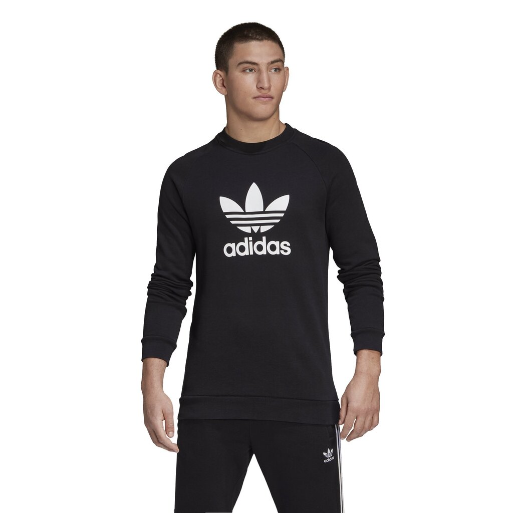 Trefoil crew adidas originals miehet black cw1235 hinta ja tiedot | Miesten puserot ja hupparit | hobbyhall.fi