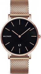 Naisten kello Millner Mayfair Rose Black 39 mm hinta ja tiedot | Naisten kellot | hobbyhall.fi