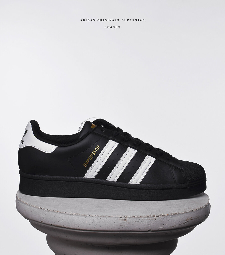 Superstar Adidas Originals Black eg4959 hinta ja tiedot | Naisten urheilu- ja vapaa-ajan kengät | hobbyhall.fi