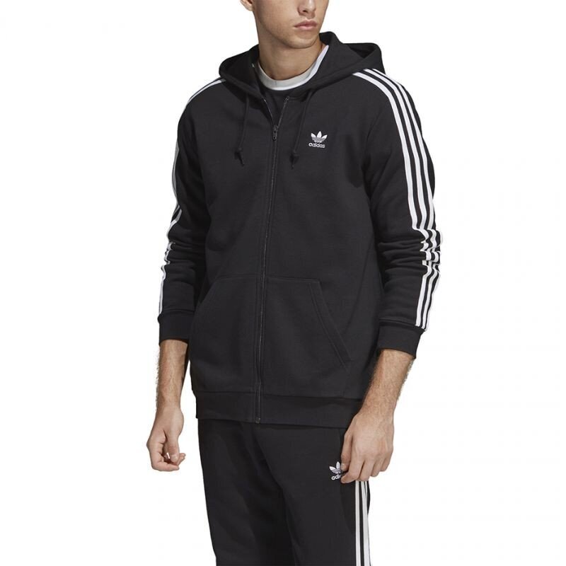 3 stripes fz adidas originals miehet black dv1551 hinta ja tiedot | Miesten puserot ja hupparit | hobbyhall.fi