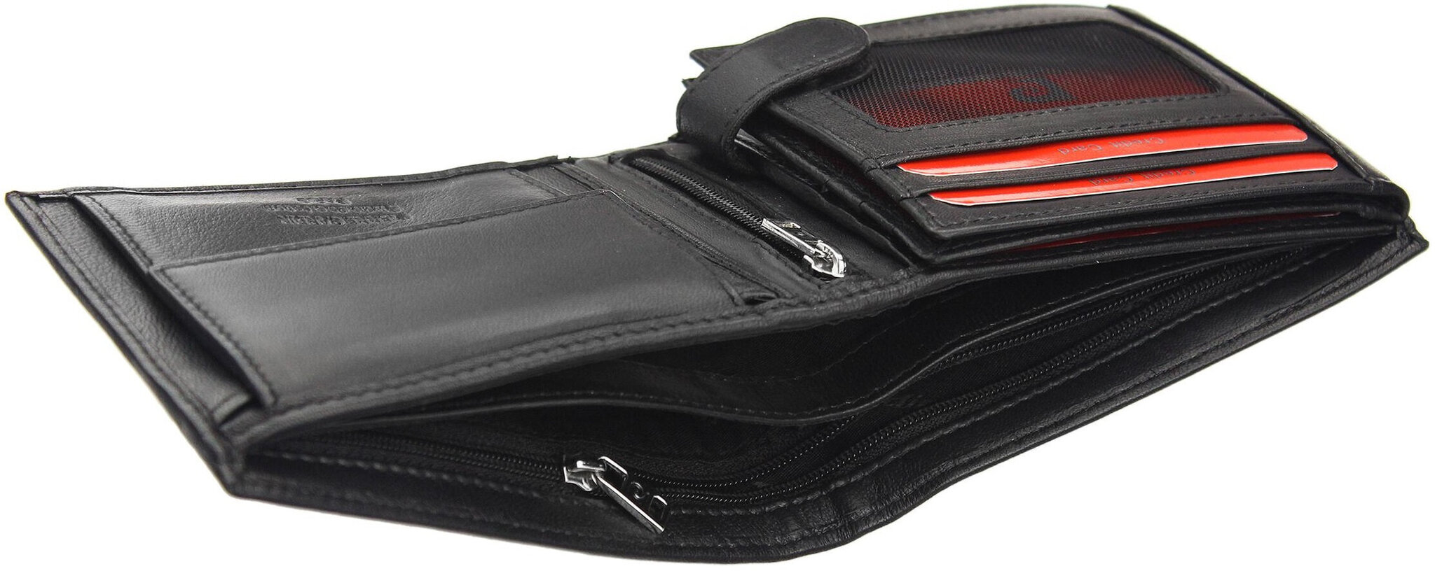 Pierre Cardin Iso Nahka Lompakko Black Red hinta ja tiedot | Miesten lompakot | hobbyhall.fi