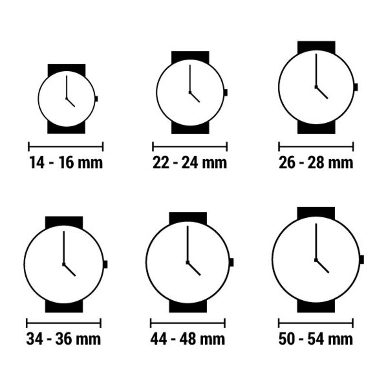 Unisex-kello Time Force (Ø 30 mm) S0326315 hinta ja tiedot | Miesten kellot | hobbyhall.fi