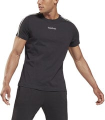 Reebok T-paita Te Piping Tee Black hinta ja tiedot | Miesten T-paidat | hobbyhall.fi