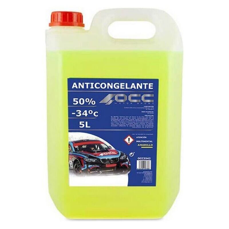 Pakkasneste OCC Motorsport 50%, keltainen (5 L) hinta ja tiedot | Lasinpesunesteet ja jäähdytysnesteet | hobbyhall.fi