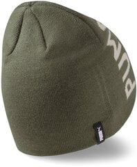 Puma Hattu Ess Classic Cuffless Beanie Khaki hinta ja tiedot | Miesten hatut, huivit ja käsineet | hobbyhall.fi