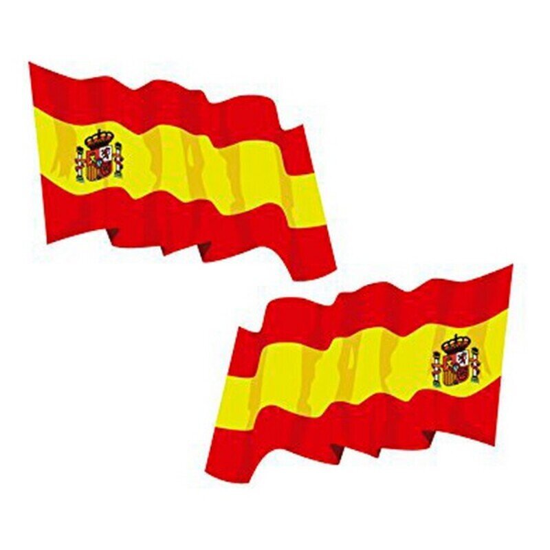 Tarrat Espanjan lippu (2 kpl) hinta ja tiedot | Lisätarvikkeet autoiluun | hobbyhall.fi