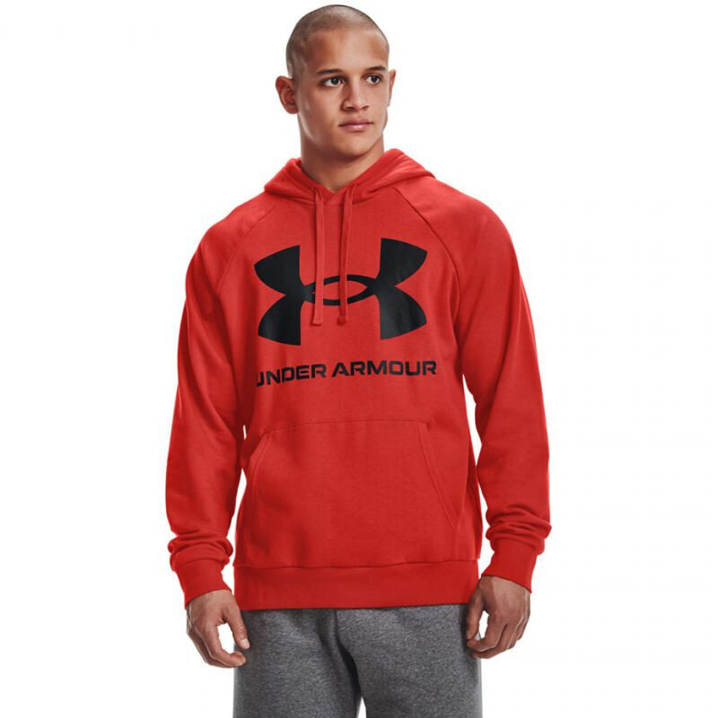 Miesten villapaita Under Armour Rival Fleece Big Logo HD Sweatshirt M 1357093 839, punainen hinta ja tiedot | Miesten puserot ja hupparit | hobbyhall.fi