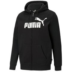 Miesten urheilupusero Puma Essentials Big Logo Full-Zip-huppari M 586698-01, musta hinta ja tiedot | Miesten urheiluvaatteet | hobbyhall.fi