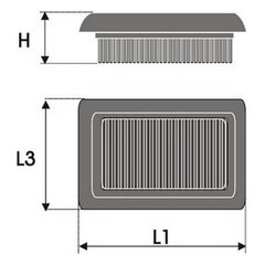 Ilmansuodatin Vihreät suodattimet P960147 hinta ja tiedot | Lisätarvikkeet autoiluun | hobbyhall.fi