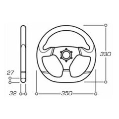 Kilpa-ohjauspyörä OMP OD/2018/LN hinta ja tiedot | Ratit ja ratinsuojukset | hobbyhall.fi