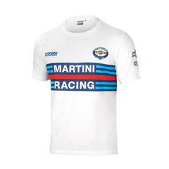 Miesten t-paita Sparco MARTINI RACING, valkoinen hinta ja tiedot | Miesten T-paidat | hobbyhall.fi