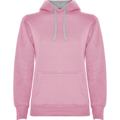 Naisten huppari kaksisävyisellä hupulla URBAN WOMAN LIGHT PINK/GREY hinta ja tiedot | Naisten neulepuserot | hobbyhall.fi