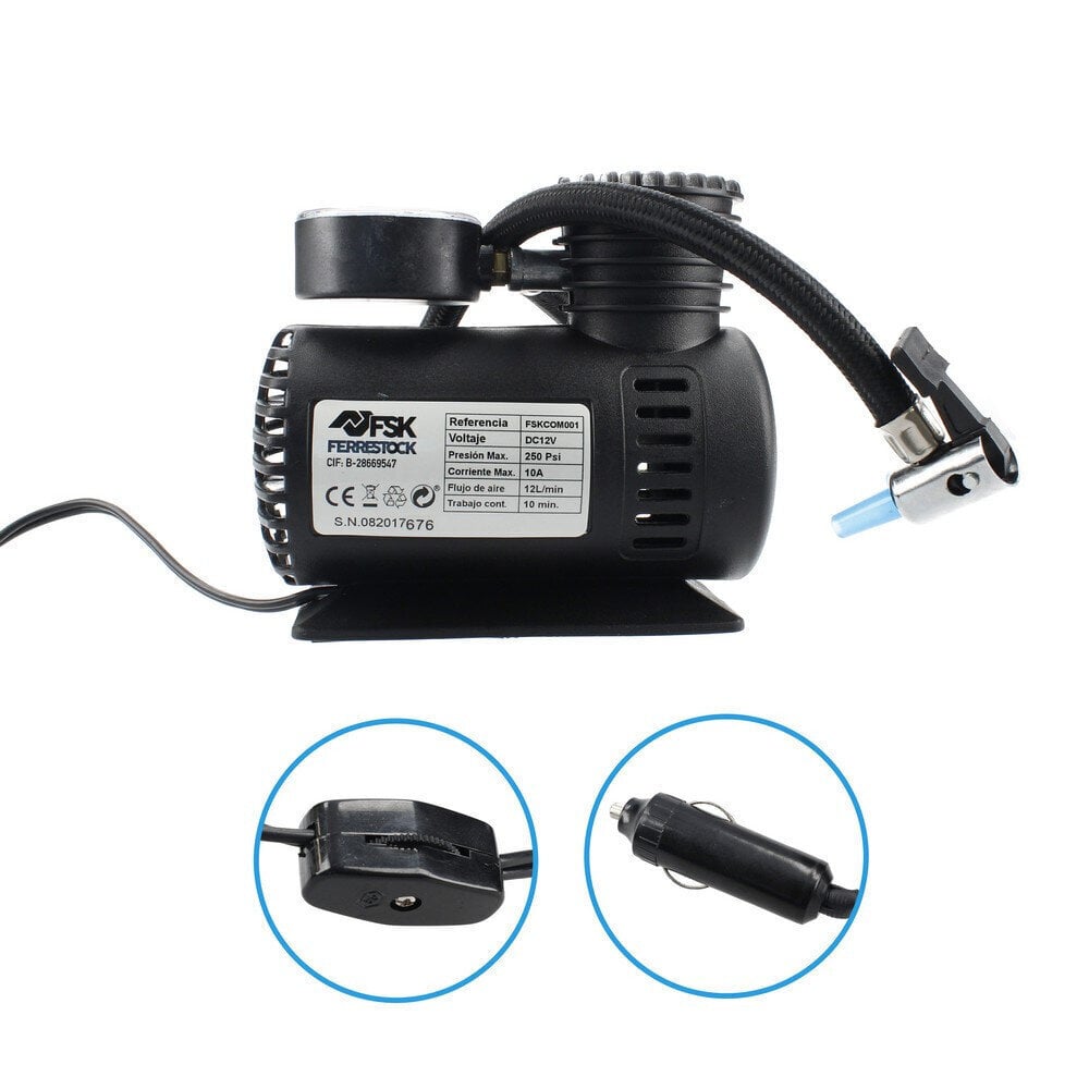 Ilmakompressori Ferrestock 12 V 250 PSI hinta ja tiedot | Sähköiset lisätarvikkeet | hobbyhall.fi