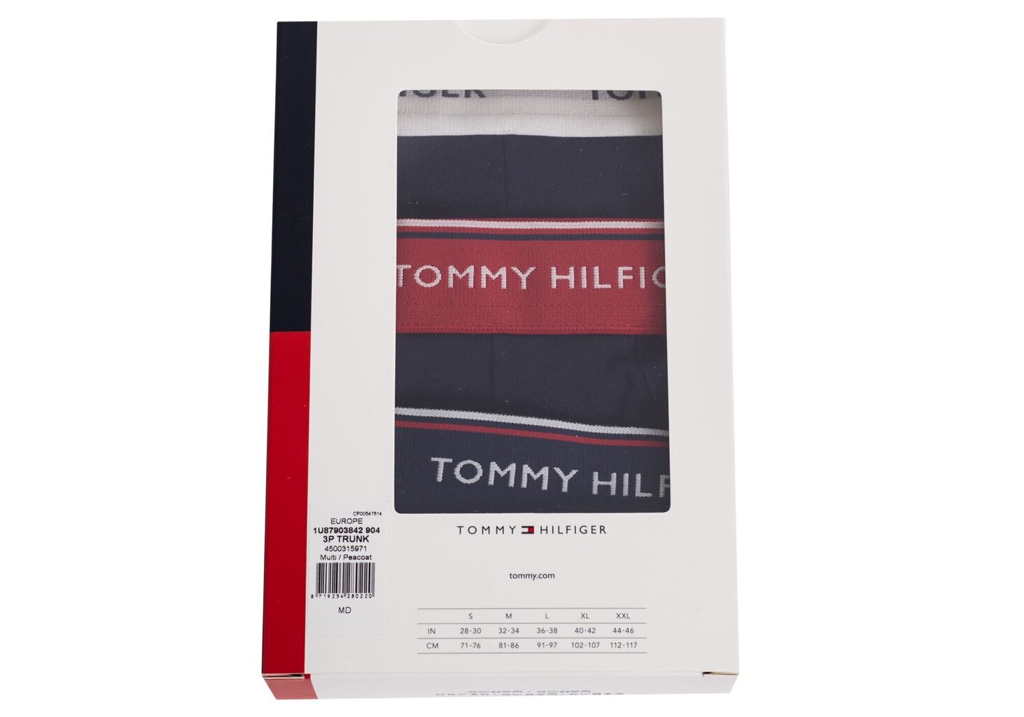 Nyrkkeilijät TOMMY HILFIGER 3 Pack 1U87903842 hinta ja tiedot | Miesten alushousut | hobbyhall.fi