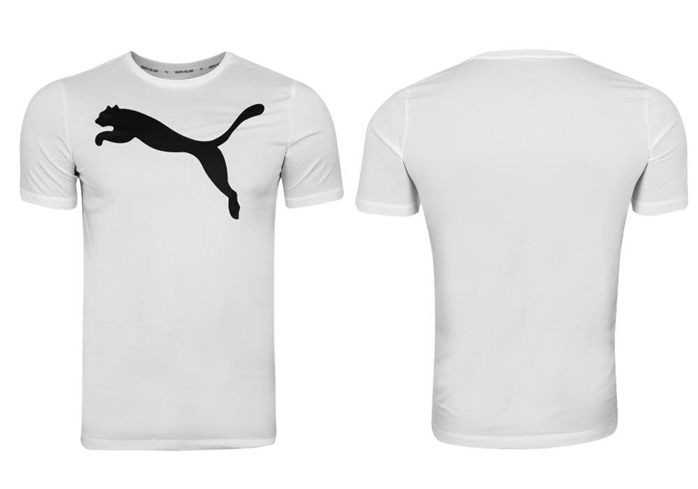 Puma T-paita Active Big Logo T White 586724 02 hinta ja tiedot | Miesten T-paidat | hobbyhall.fi