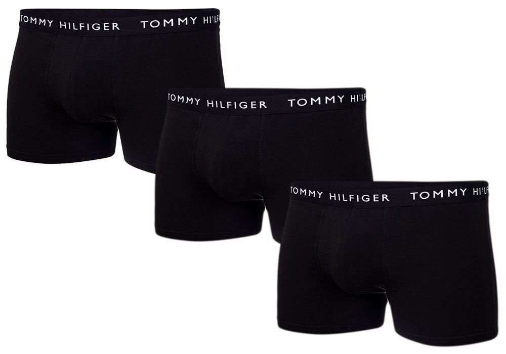 Nyrkkeilijät TOMMY HILFIGER Essential Logo Waistband 3 pack UM0UM022030VI hinta ja tiedot | Miesten alushousut | hobbyhall.fi