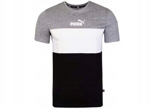 Ess+ colorblock tee puma miehet grey 58690803 hinta ja tiedot | Miesten T-paidat | hobbyhall.fi