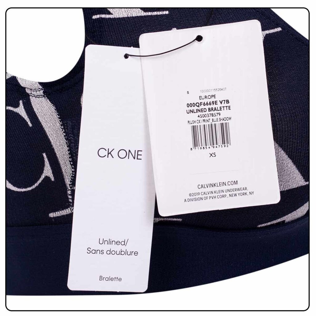 Naisten rintaliivit Calvin Klein VUORIMATTOMAT REMEKIRATETTI, TUMMANSININEN 000QF6669E V7B 40606 hinta ja tiedot | Rintaliivit | hobbyhall.fi