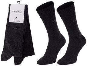 Sukat CALVIN KLEIN Dark Grey Melange 2 Pck 701218631-002 hinta ja tiedot | Miesten sukat | hobbyhall.fi