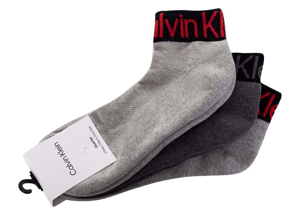 Sukat CALVIN KLEIN Grey Melange 3 Pck 701218722-003 hinta ja tiedot | Miesten sukat | hobbyhall.fi