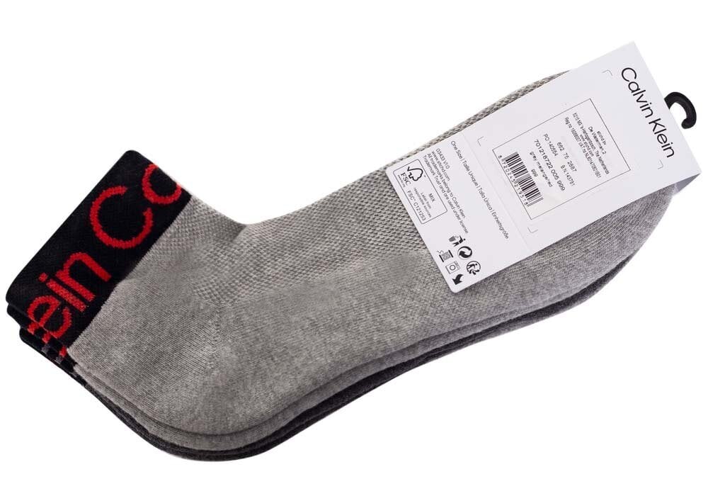 Sukat CALVIN KLEIN Grey Melange 3 Pck 701218722-003 hinta ja tiedot | Miesten sukat | hobbyhall.fi