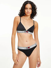 Alusvaatteet TOMMY HILFIGER Contrast Waistband Logo Thong Black UW0UW02823BDS hinta ja tiedot | Naisten alushousut | hobbyhall.fi