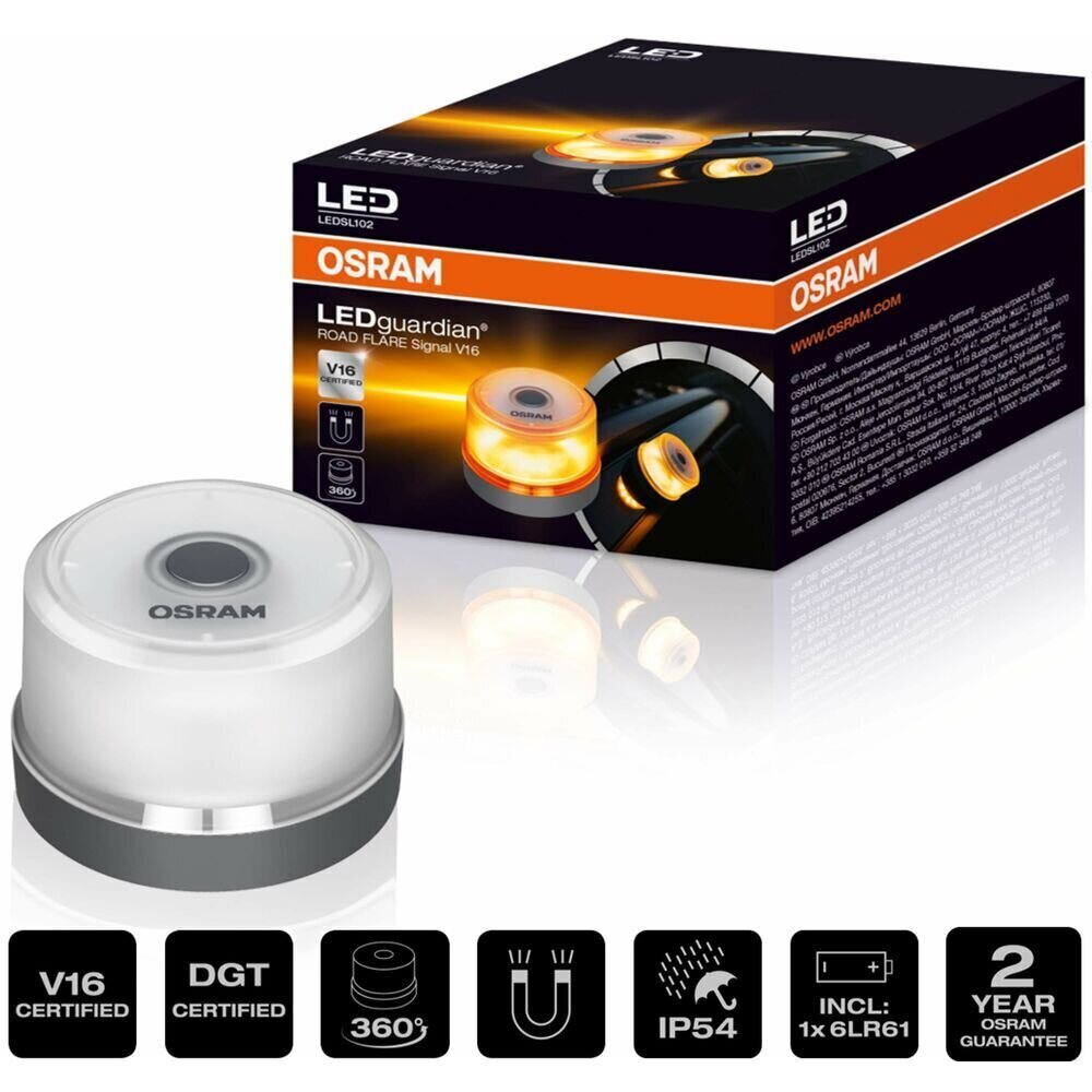 Turvavalo Osram LEDSL102 16 V hinta ja tiedot | Polttimot | hobbyhall.fi