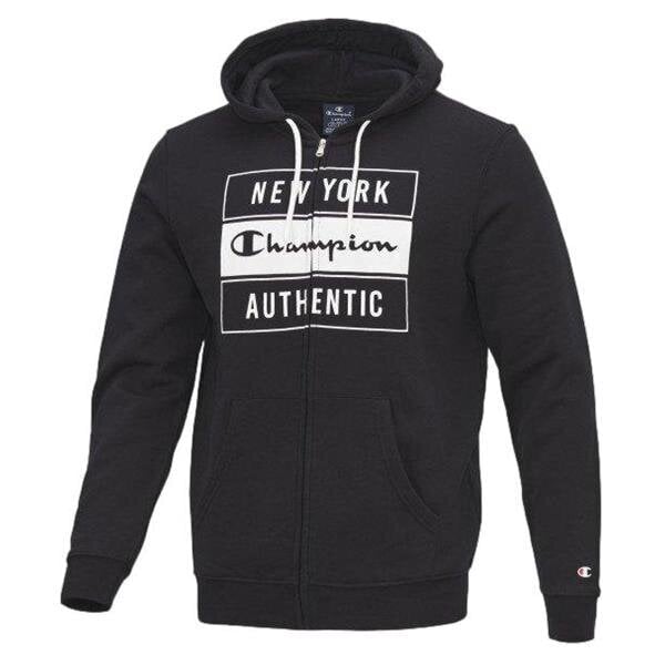 Hooded full zip sweat champion legacy miehet black 216605kk001 hinta ja tiedot | Miesten puserot ja hupparit | hobbyhall.fi