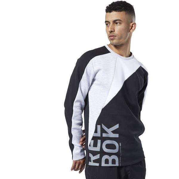 Ost blocked crew neck reebok miehet black ec0991 hinta ja tiedot | Miesten puserot ja hupparit | hobbyhall.fi