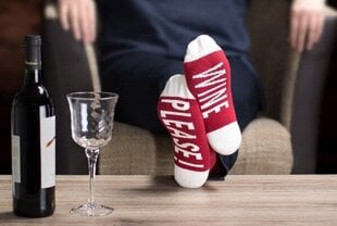 Sukat lahjapakkauksessa Wine Please, kaksi paria hinta ja tiedot | Hauskat sukat | hobbyhall.fi