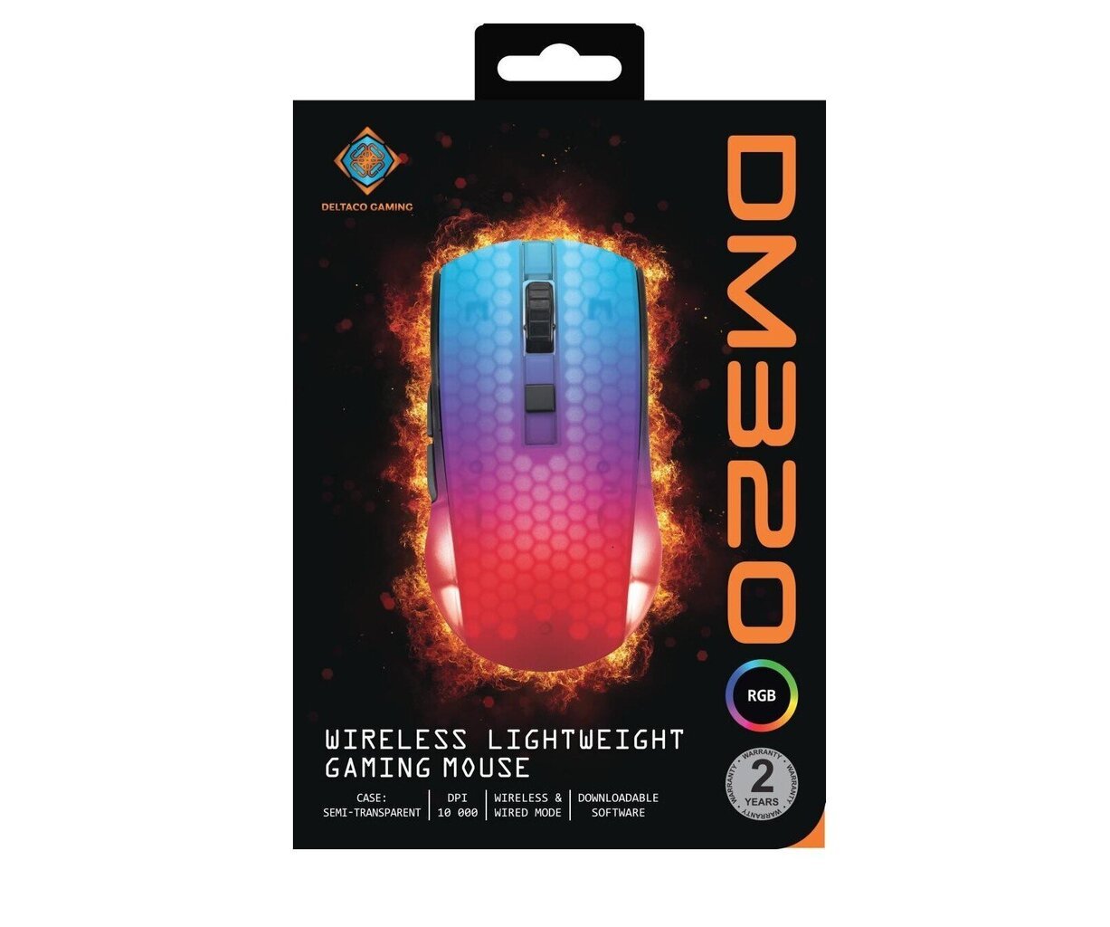 Deltaco Gaming DM320 RGB 10 000 DPI hinta ja tiedot | Hiiret | hobbyhall.fi