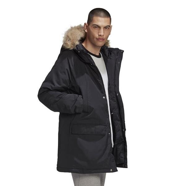 Pad fur parka adidas originals miehet black ge1312 hinta ja tiedot | Miesten ulkoilutakit | hobbyhall.fi