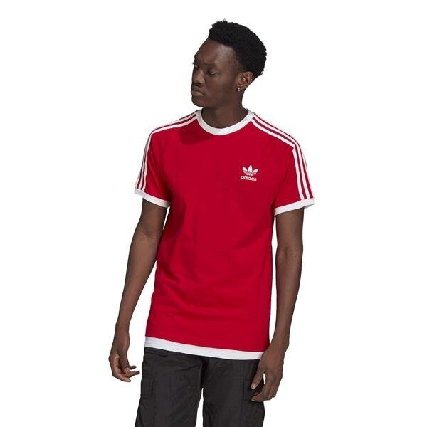 3 stripes tee adidas originals miehet red gn3502 hinta ja tiedot | Miesten T-paidat | hobbyhall.fi