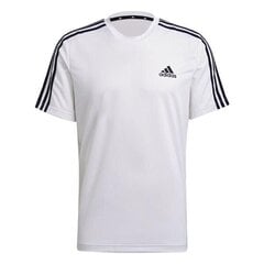 Miesten t-paita Adidas Performance GM2156, valkoinen hinta ja tiedot | Miesten T-paidat | hobbyhall.fi