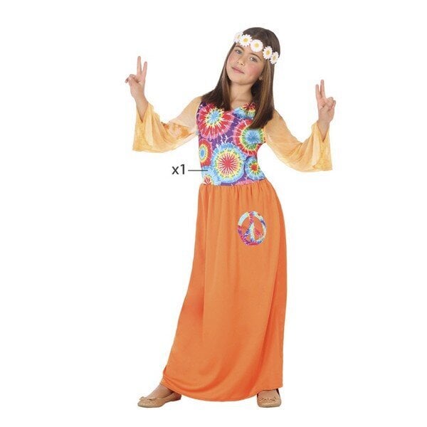 Puku lapsille Hippie Orange hinta ja tiedot | Naamiaisasut | hobbyhall.fi