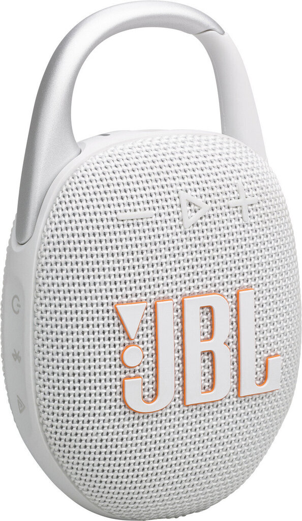 JBL Clip 5 White JBLCLIP5WHT hinta ja tiedot | Kaiuttimet | hobbyhall.fi