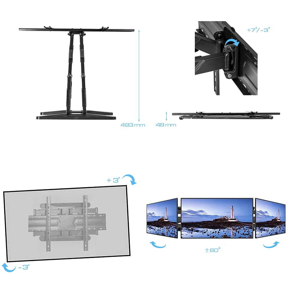 KG-1025 32-85 tuuman LCD-televisiokannatin KING MOUNT hinta ja tiedot | TV-seinätelineet | hobbyhall.fi